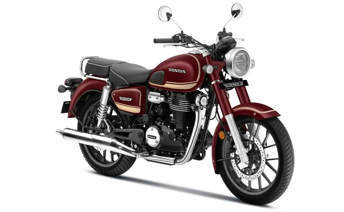 Honda CB350C Special Edition motorcycle in Rebel Red Metallic